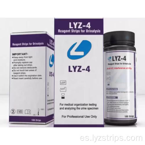 Tira de diagnóstico de orina para diabetes médica LYZ URS-4B